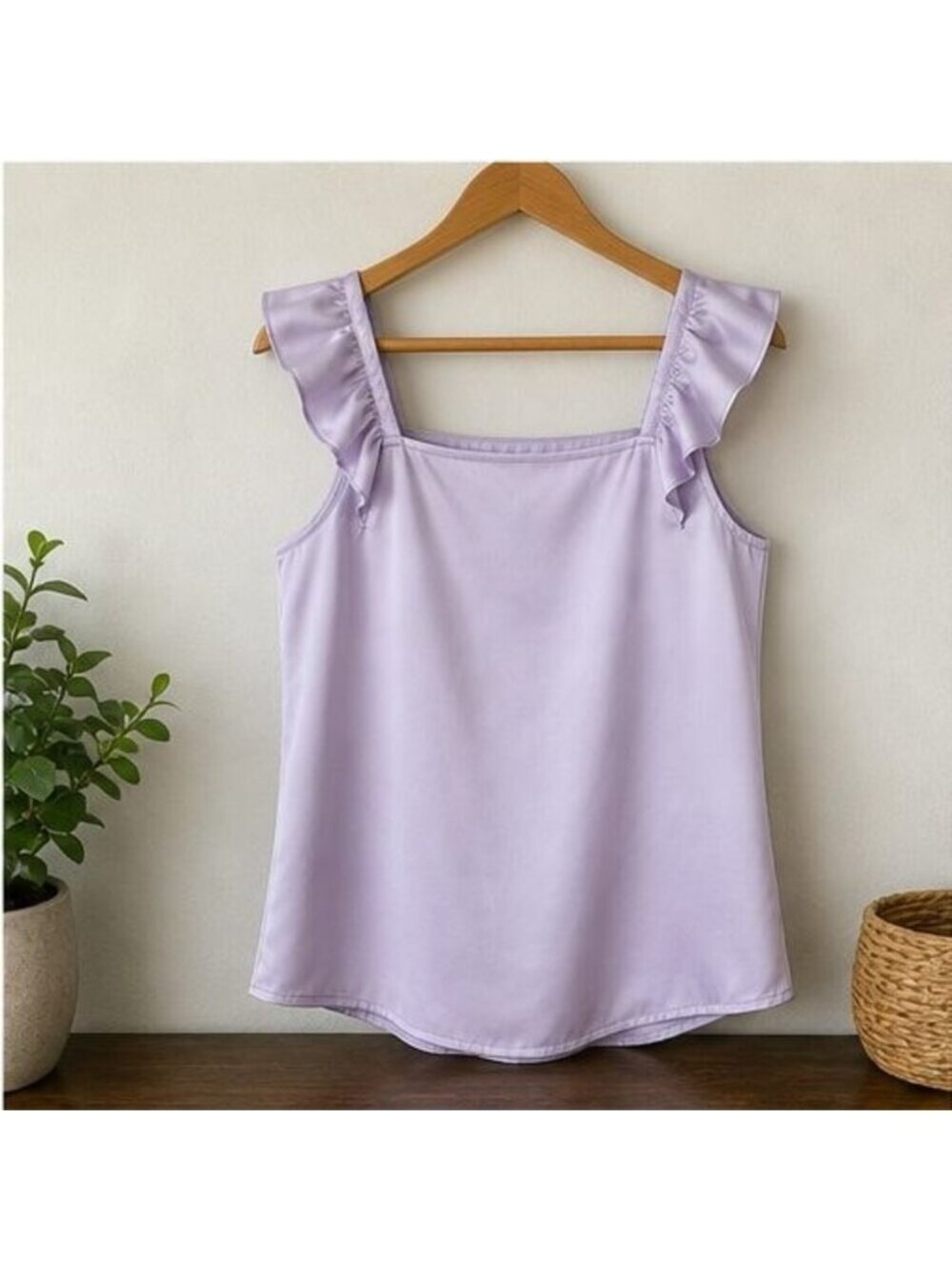 Lilac Ruffle Blouse